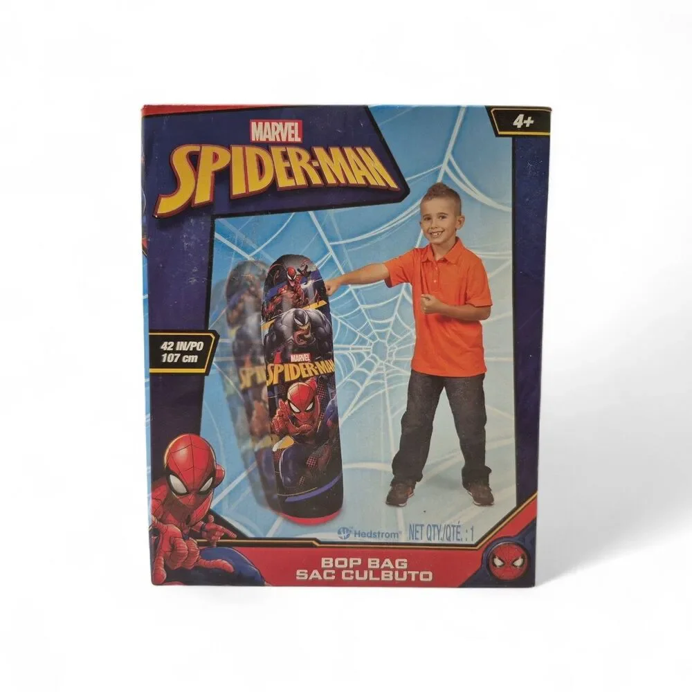 Spider Man Punching Bop Bag Kids Exercise Weighted Base Fun Action Packed